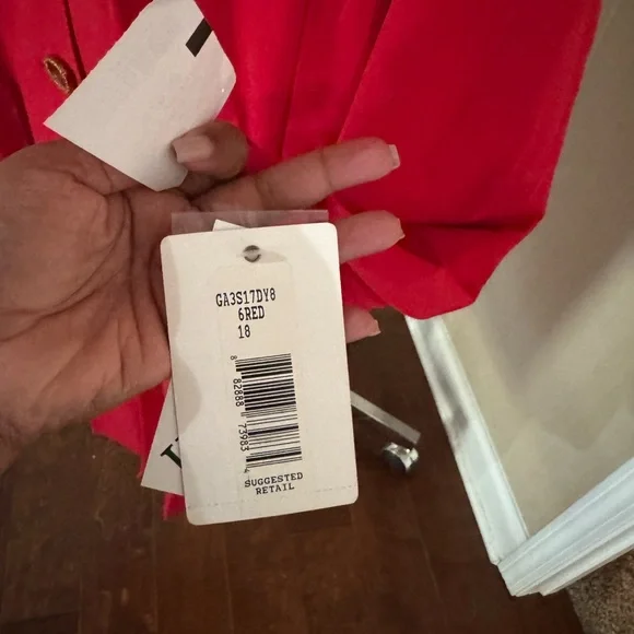 Zac & Rachel Vibrant Red Women's Blazer Suit - Picture 2 of 5